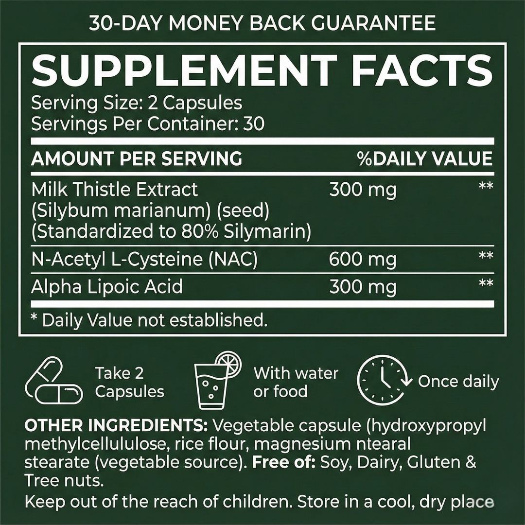 OXYFUEL™ Milk Thistle Liver Detox & Colon Cleanse