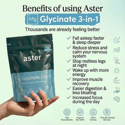 Aster Magnesium Glycinate 3-in-1 Balance+