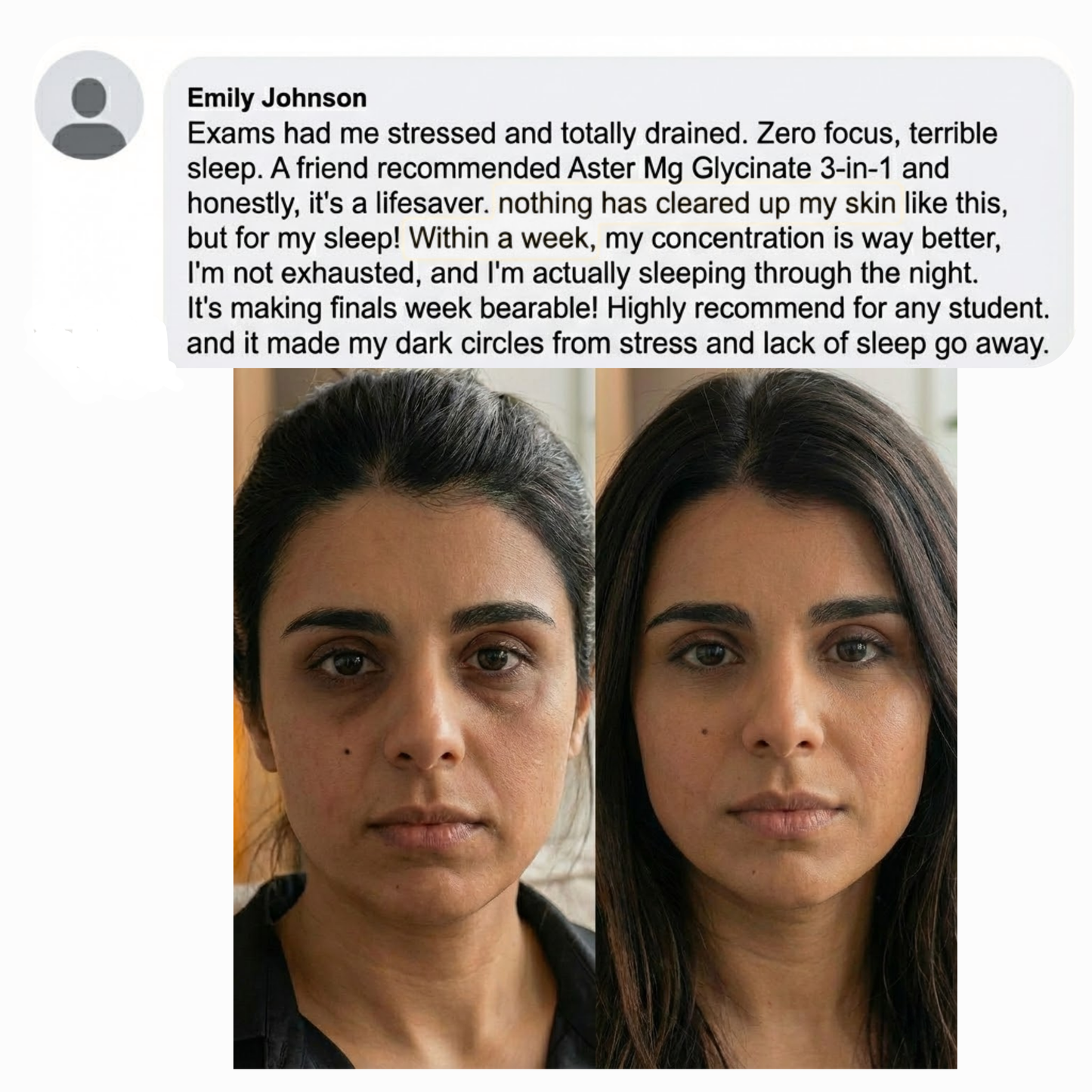 Aster Magnesium Glycinate 3-in-1 Balance+