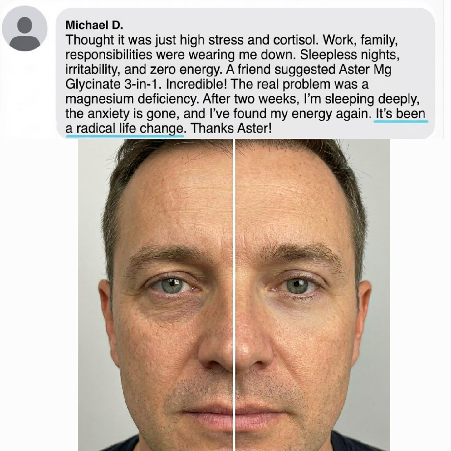 Aster Magnesium Glycinate 3-in-1 Balance+