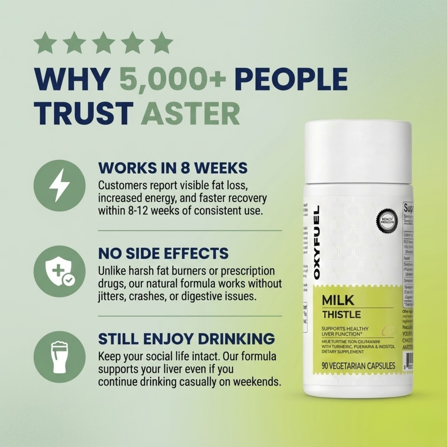 OXYFUEL™ Milk Thistle Liver Detox & Colon Cleanse