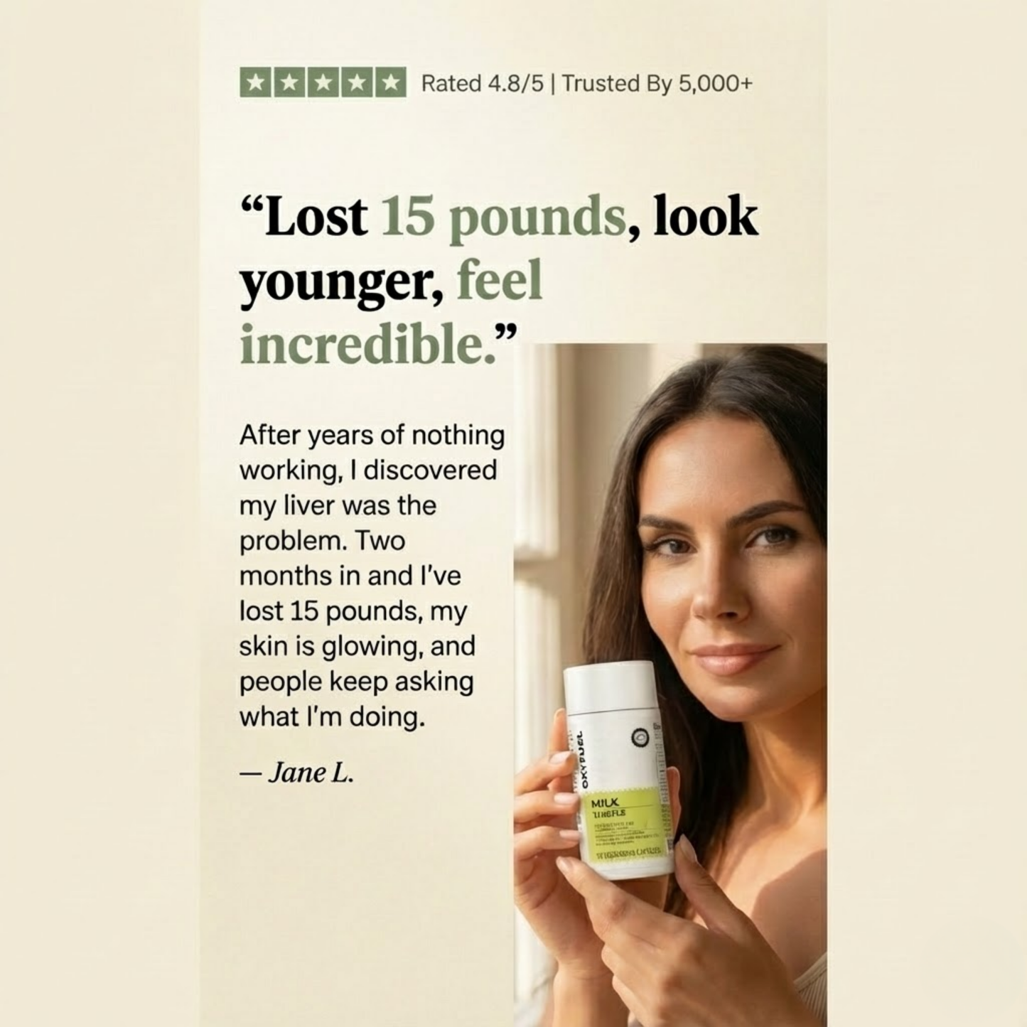 OXYFUEL™ Milk Thistle Liver Detox & Colon Cleanse